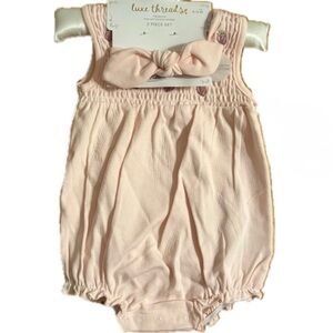 Luxe Threads Baby Girl Premium Pima Cotton 2 Piece Set